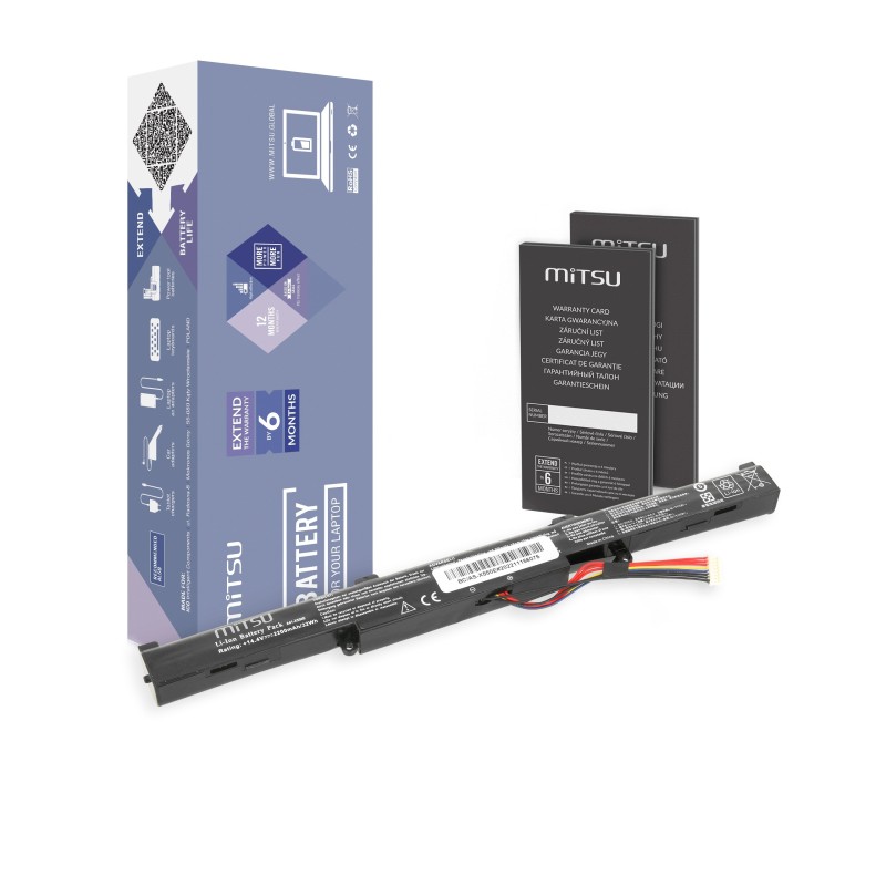 Bateria Mitsu do Asus A550E, K550E Bateria Mitsu do Asus A550E, K550E